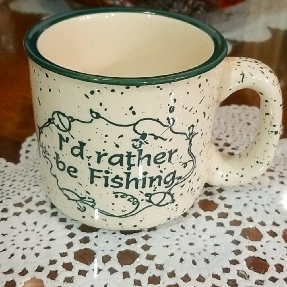 "I'd rather be Fishing" Mug
